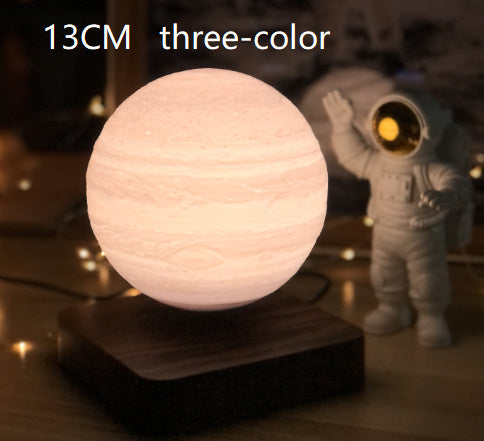 Illuminate Your World with Opulence: Luxe Magnetic Levitation Table Lamp featuring 3D Printed Moon Light & Planet Night Light