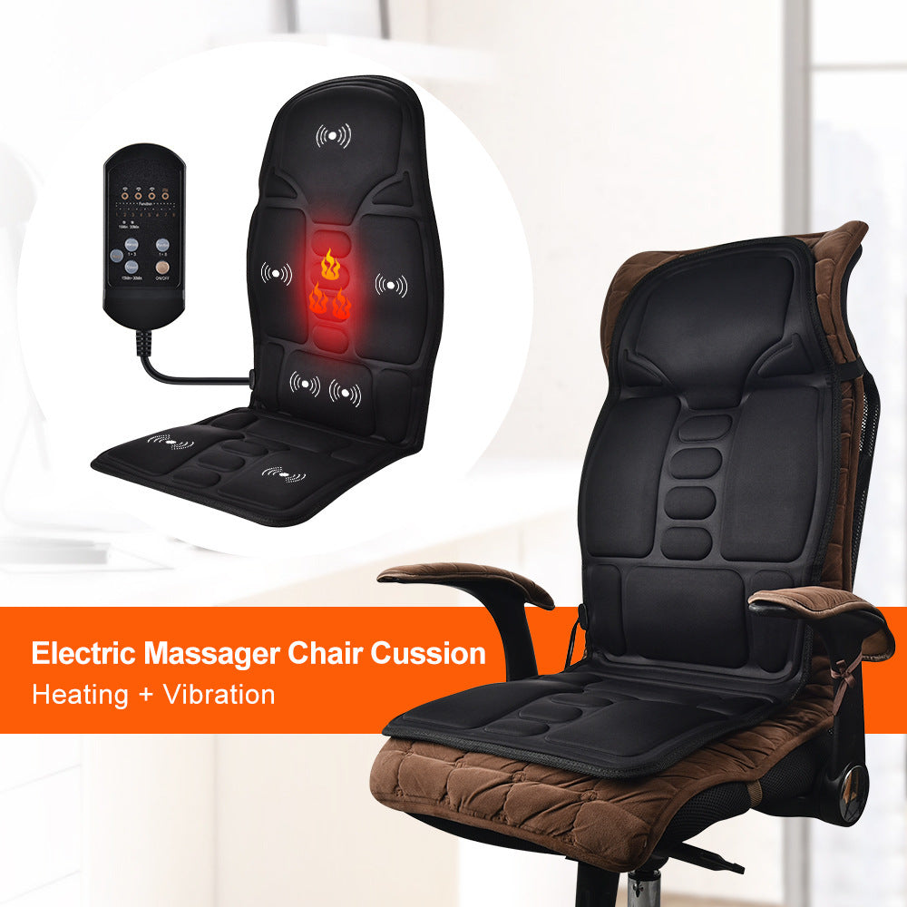 Melt Away Tension on-the-Go: Full Body Car Massage Seat Cushion with Heat & Vibration