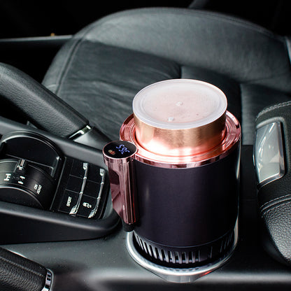 Hot or Cold, Wherever You Go: Smart Touchscreen Cup Holder Heats & Cools