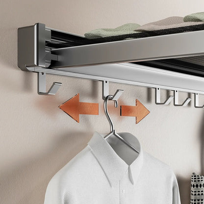 Maximize Balcony Bliss: Wall-Mounted Mesh Folding Drying Rack