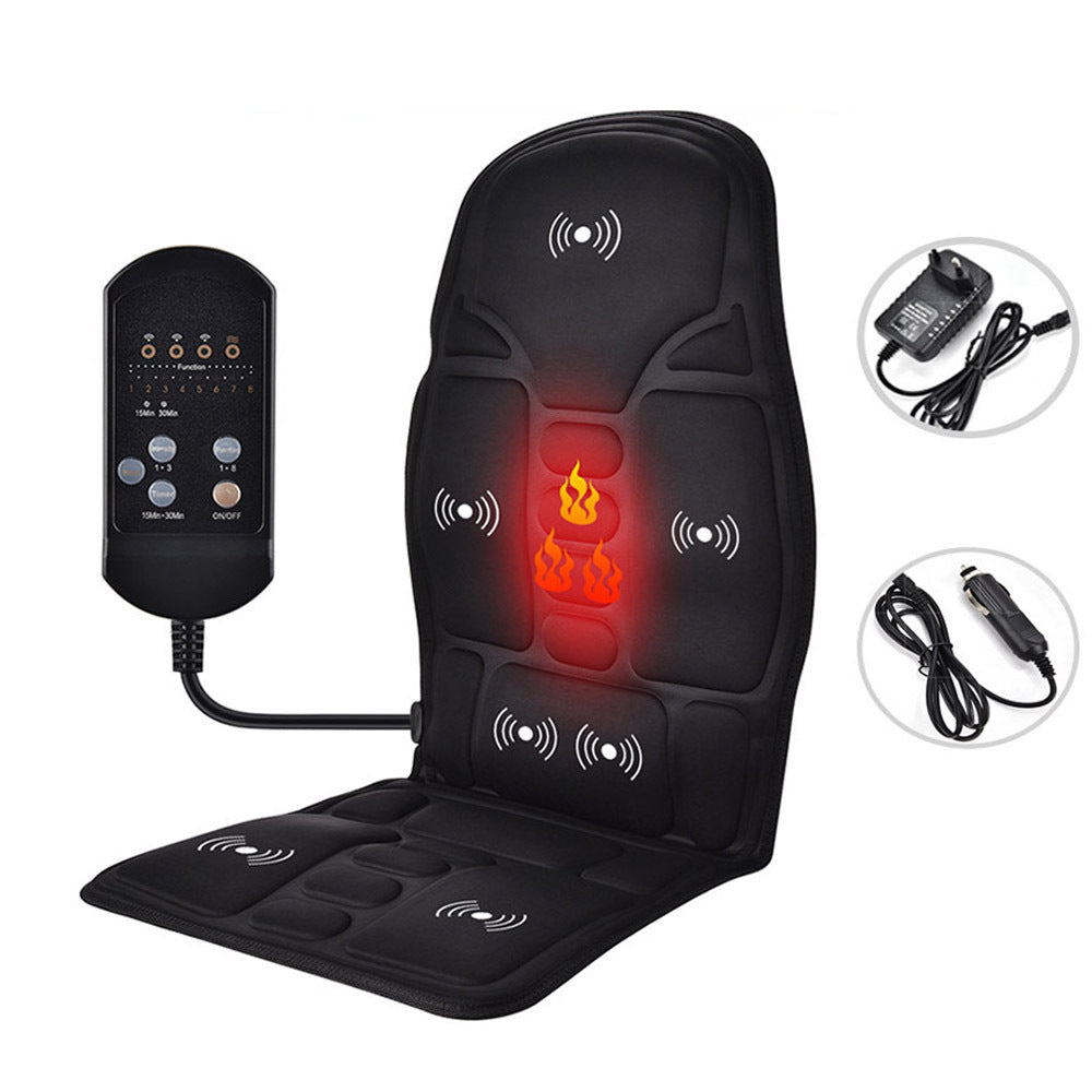 Melt Away Tension on-the-Go: Full Body Car Massage Seat Cushion with Heat & Vibration