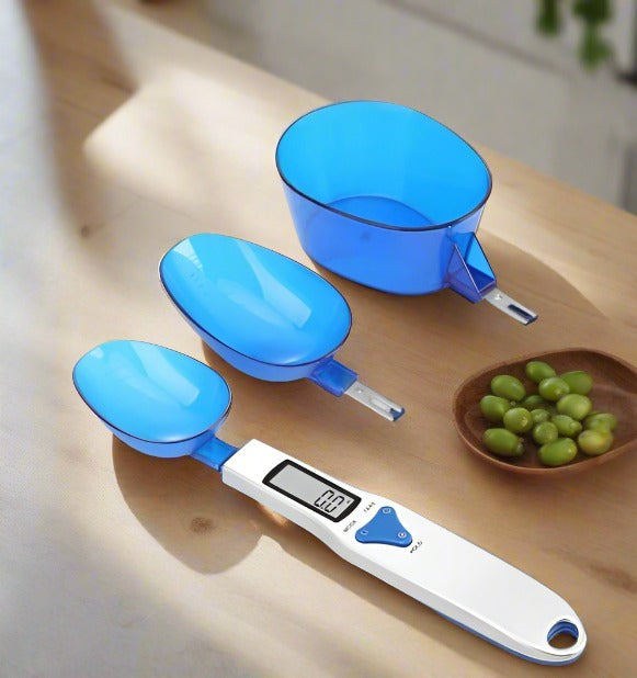 Digital Spoon Scale 500g 0.1g Electronic Measuring Kitchen Spoon With 3 Detachable Weighing Spoons