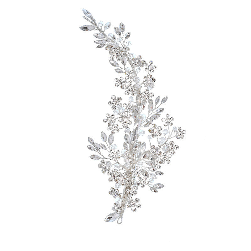 Rhinestone Hair Clip Bridal Wedding Wreath Headpiece